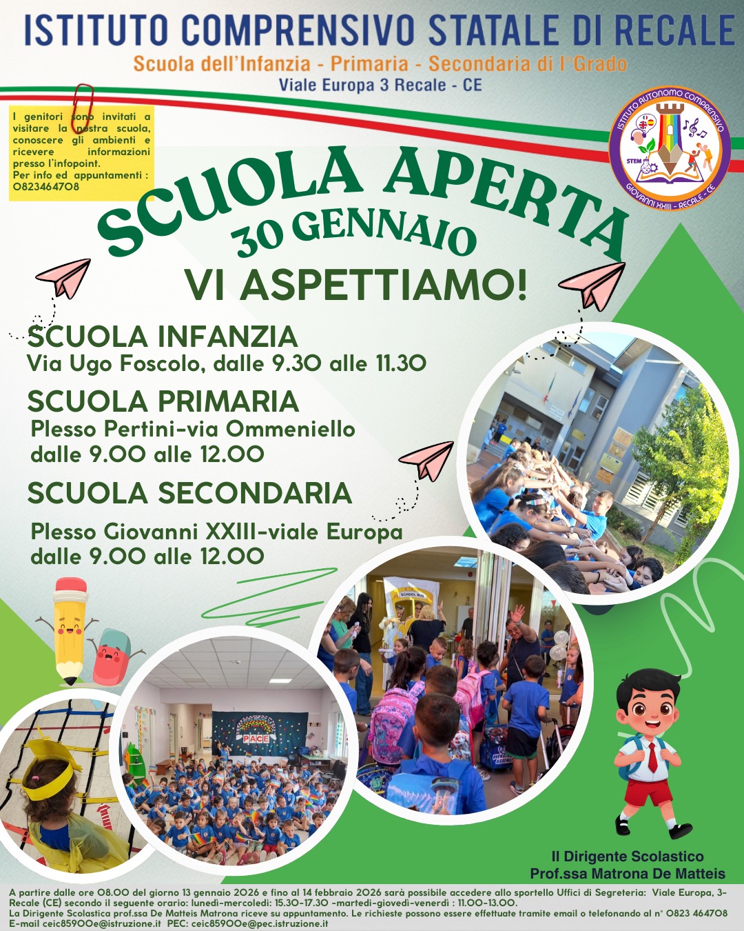 SCUOLA APERTA  30 GENNAIO 2026.