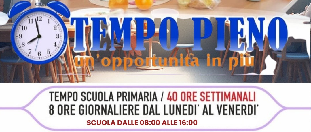 TEMPO PIENO - SCUOLA PRIMARIA A.S. 2026/27